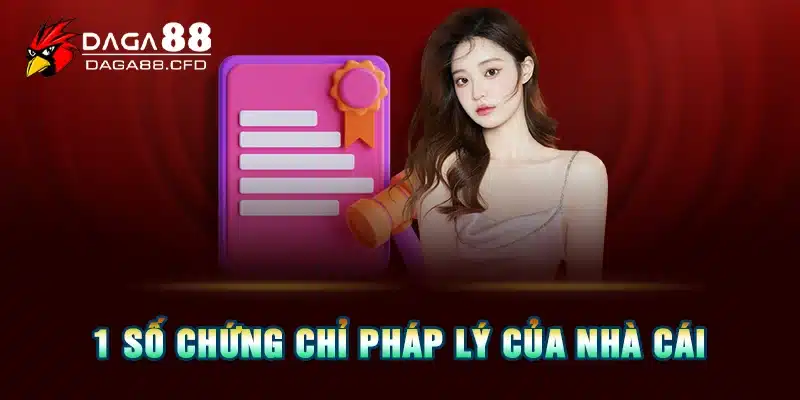 1 số chứng chỉ pháp lý của nhà cái